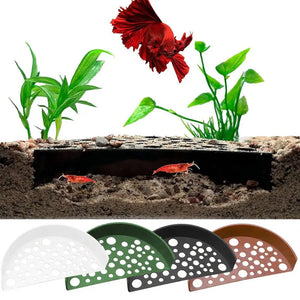 Fish Tank Decoration Aquarium Shelter House Plastic Pet Supplies Shrimp Breeding Protector Small Aquaculture Shrimp Cave