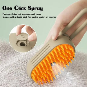 Cat Steam Brush for Shedding 3 in 1 Pet Spa Brush Dogs Cats Spritz Defur Comb Steamy Pet Brushes Hair Removal Grooming Supplies