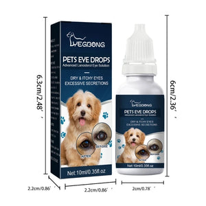 Pet Eye Drops Improve Vision-Clarity Health & Dryness Small Animals to Wash, Soothe-, and Repair Eye Irritations