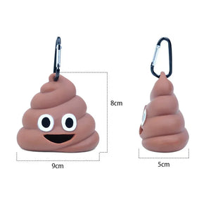 Pet Poop Bag Shit-shaped Dog Cat Waste Bags Portable Dog Poop Dispenser Holder Pet Cleaning Products Outdoor Pets все для собак