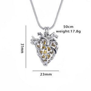 New Style Memorial Heart Cremation Jewelry for Ashes Eternity Funeral Urn Keepsake Necklace