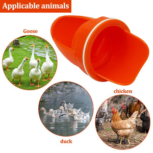 Chicken Feeder Poultry Feeder Diy Port Gravity Feed Kit Rain Proof No Waste Ducks Feeders for Buckets Barrels Bins Troughs