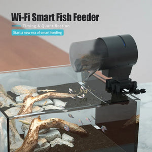 iLONDA New Wi-Fi Automatic Fish Feeder 2nd Generation  Feed Dispenser Long Range Remote Control with Timer Countdown Feeding