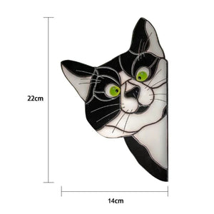 Household Animal Cats Stickers, Door, Window, Glass, Wall, Car Sticker Decoration