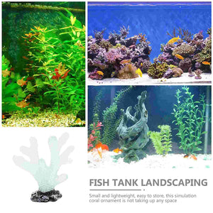 9Pcs Miniatures Luminous Fish Tank Aquarium Simulated Coral Decoration Fishes Bowls Resin Plants Ornaments Figurines Accessories