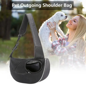 Dog Sling Carrier Pet Carrier Tote Bag Shoulder Bag Adjustable Cat Sling Carrier Washable Soft Breathable Dog Carrying Sling