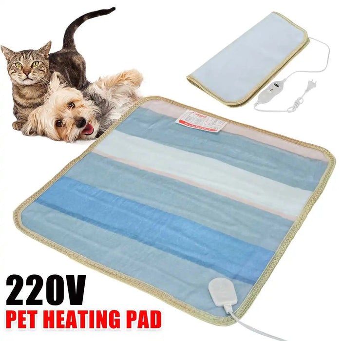 45cm Adjustable Electric Heating Pad Heater Warmer Mat Bed Blanket for Pet Dog Cat 220V Home Office Chair Heated Mat