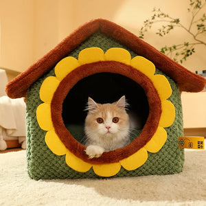 Cat Winter House Cat Hiding House Habitats kennel For Indoor Dogs Puppy Small Pet Sleeping Bed Pet Tent Dog Beds And Furniture