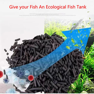 100g/200g/500g Aquarium Filter Media Activated Carbon Biological Filter Filtration for Fish Tank Aquarium Accessories