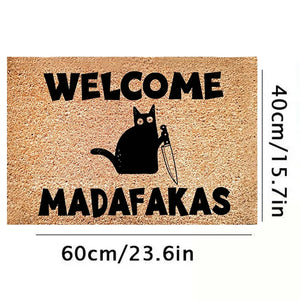 Bienvenue Chez Pet Home Doormat Personalized Dog Cat Mat Rug Hallway Doorway Floor Mats Carpet Home Decor Accessories 2024 New