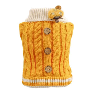 Small Dog Cat Knited Sweater Dog Jumper with Cartoon Design Puppy Hoodie Winter Warm Clothes Apparel