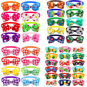 Bulk Summer Small Dog Bow Tie For Dogs Pets Grooming  Bows Dog Pet Bowties Collar Dog Grooming Products For Small Dogs