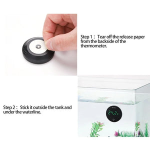 Digital Aquarium Thermometer No Messy Wires Terrarium Temperature Meter Drop shipping