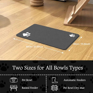 Dog Cat Feeding Mat Waterproof Pet Mat, Solid Color Silicone Pet Food Pad Feeding Pet Bowl Mat Quick Dry Easy Washing Placemat