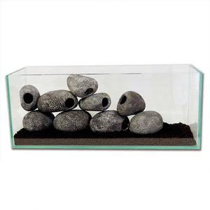 Hiding Breeding Spawning Hideout Decor Decorative Pottery Ware Decorative Rocks for Aquarium Fish Tank Hideout Aquarium Pebbles