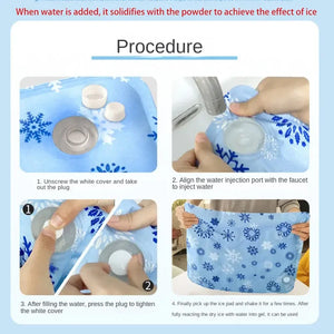 Cooling Pad Ice Mat Summer Pet Dry Ice Crystal Powder Water Injection Dog Cat Cool Mat