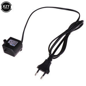 Mini AC 220V 3W Submersible Water Pump Aquarium Fountain Air Fish Tank Pond Water Pump EU Plug 220v Water Pumps