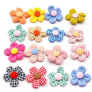 10/20PCS Autumn and Winter Daisy Dog Hair Bows Sunflower Bows Rubber Bands for Small Dogs Colorful Grooming Hair Accessories