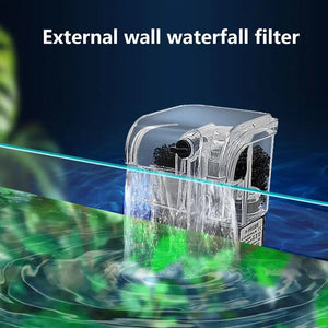 For Aquarium Fish Tank Filter Water Pumps External Hang Up Filter Oxygen Submersible Water Purifier Mini Aquarium Filter Pump