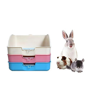 Pet Toilet Square Potty Trainer Corner Litter Tray Bedding Box Pet Pan for Small Animals/rabbit/Rat/Guinea Pig /Ferret/Cats