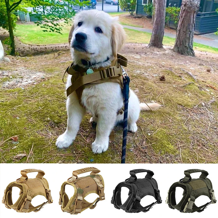 Tactical Dog Harness For Small Dog Puppy Adjustable Cat Harnesses K9 Vest For Military Service Dogs Kitten Training Working