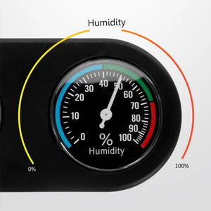 2-in-1 Thermometer Hygrometer Dial Thermometer Hygrometer Terrarium Temperature Humidity Sensor Gauge for Chameleon