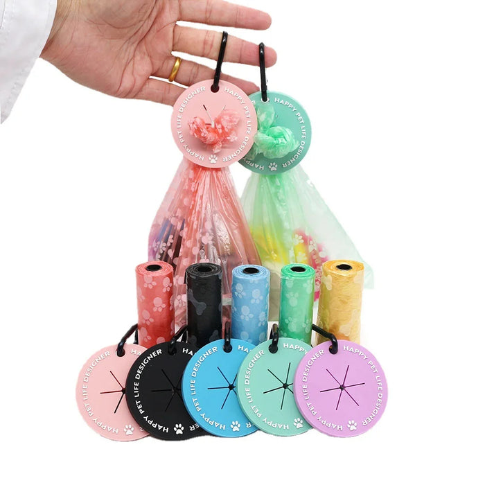 Pet Dog Poop Bag Dispenser Hands-free Clip Dog Products Dog Poop Bags Outdoor Travel Pet Waste Bag Holder