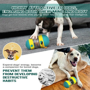 Dog Toy Tumbler Leaky Food Dispensing Ball Track Rolling Slowly Feeding Protects Stomach Intelligence Training Puppy Supplie