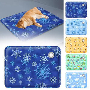 Summer Cooling Mats Blanket Ice Pet Dog Bed Mats For Dogs Cats Sofa Portable Camping Yoga Sleeping Pet Accessories K1p9