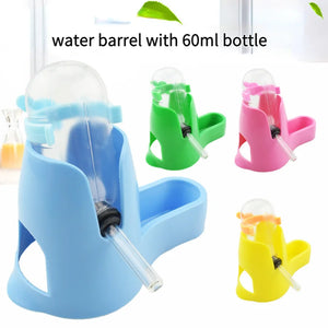 2 In 1 Hamster Water Bottle Small Animal Lapin Accessories Automatic Feeding Device Food Container 4 Styles Pet Drinking Bottles