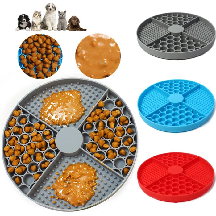 Silicone Licking Pad Pet Dog Lick Pad Bath Peanut Butter Slow Eating Licking Feeder Cat Lickmat Feeding Dog Lick Mat Pet Product