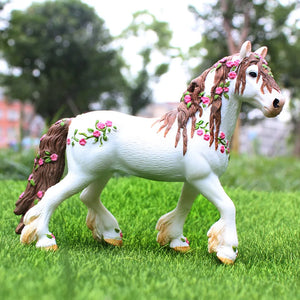 DIY Horse Race Model Horseman Farm Animal Figurines Action & Toy Figures ABS Emulation Toys for Children Christmas Birthday Gift