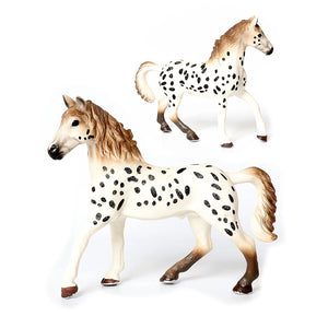 Realistic Horse Model Clydesdale,Mustang,Exmoor Stallion,Spotted Horses Toy Farm Animal Collectible Figurines Toys For Kids