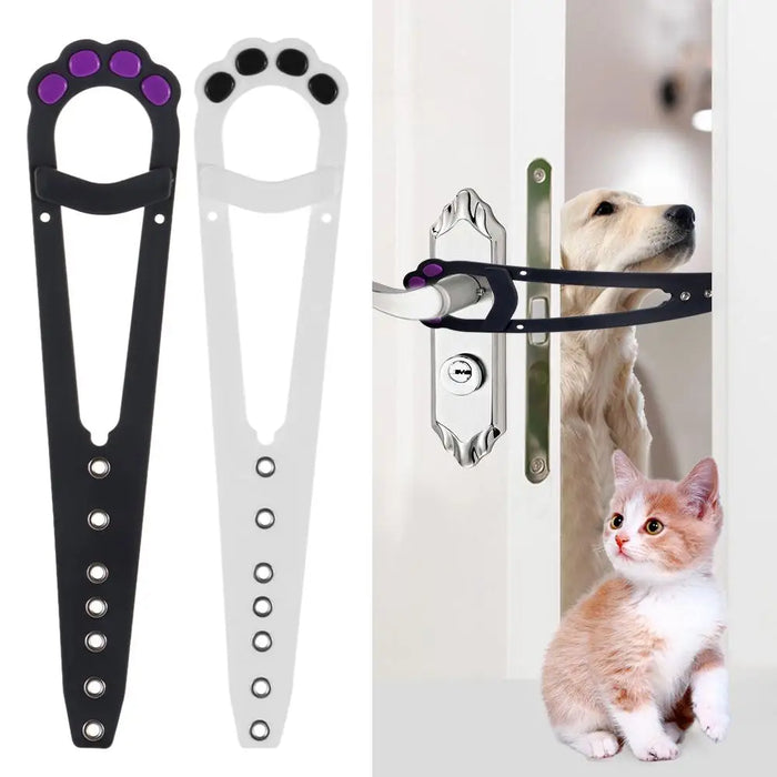 Easy to Install Home Adjustable Cat Litter boxes Fast Fle Keeps Dogs Out Pet Gates Latch Strap Cat Door Cat Door Holder Latch