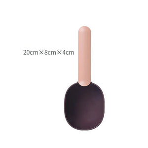 Pet Cat Dog Food Shovel with Sealing Bag Clip Spoon Multifunction Thicken Feeding Scoop Tool Creative Measuring Cup Pet Supplies