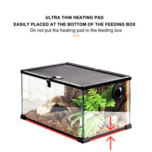 Terrarium Aquarium Reptiles Heat Mat Climbing Pet Heating Warm Pads Adjustable Temperature Controller Mats Reptiles Supplies