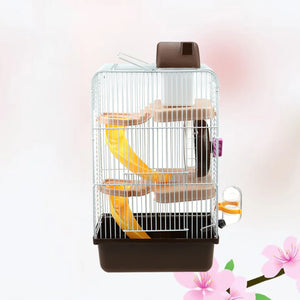 Portable Hamster Cage Three Layer Hamster Travel Carrier Small Pets House for Gerbil Chinchilla Hamster Rat Guinea