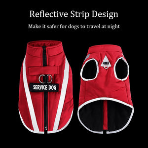 Warm Fleece Dog clothes Personalized Waterproof Winter Clothes for Small Medium Large Dogs Pet Clothing Jackets Dog Accessories