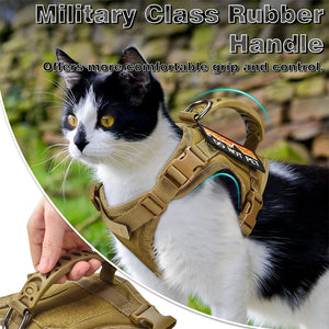 Tactical Dog Harness For Small Dog Puppy Adjustable Cat Harnesses K9 Vest For Military Service Dogs Kitten Training Working