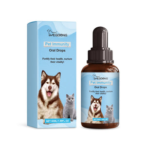 Yegbong Pet Health Drops Cats Dogs Balanced Nutrition Enhance Puppy Kitten Disease Immunity Multi Vitamin Pet Health Supplements