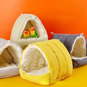 Winter Warm Bird Cage Parrot Cotton Nest Parrot Nest Budgie For Hammock Cage Hut Tent Bed Hanging Cave Pet Products