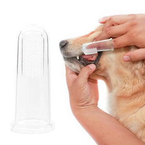 Cat Cleaning Supplies Super Soft Dog Toothbrushes Silica Gel Pet Finger Toothbrush Plush Dog Plus Bad Breath Care Tools