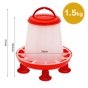 1Pc 1.5kg/3L Poultry Automatic Drinker Bucket Chicken Feeder Barrel Water Bucket Quail Drinking Farm Chicken Coop Water Supply