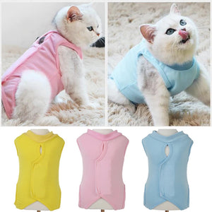 1PC Pet Surgical Recovery Suit Anti-scratch Sterilization Cat Dog Clothes Anti-licking Surgical Recovery Suit for Small Dogs