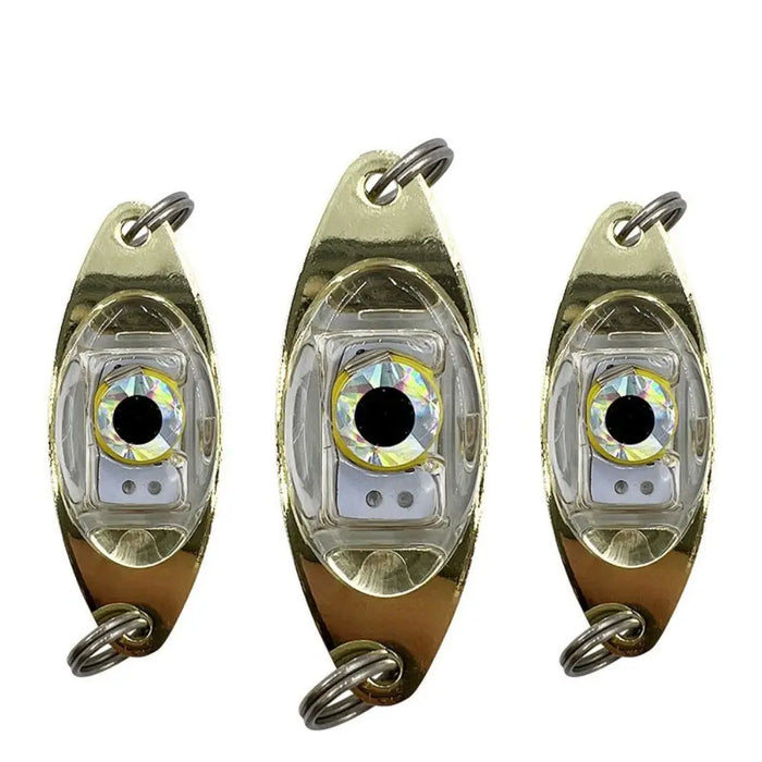 Eye Shape LED Lure Light Glowing Fishing Lures Attracting Fish Flash Lamp Bass Spoon Underwater Night Fishing Light Lure Tools