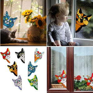 Household Animal Cats Stickers, Door, Window, Glass, Wall, Car Sticker Decoration