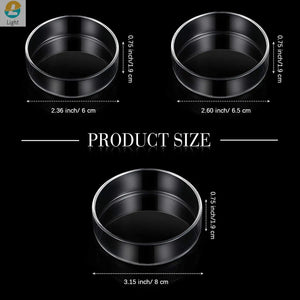 Aquarium Feeder Bowls Dish Clear Glass Tray Round Container For Keep Water Clean Shrimp Tropical Fish Ratfish Feeding Cup