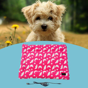 Pet Heating Pad Heated Mat Blanket Electric Warming Three Grade Temperature for Dog Puppy