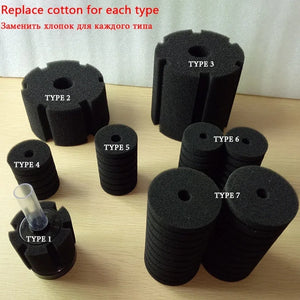 Fish Tank Filter Reusable Biochemical Sponge Aquarium Filter Cotton Air Pump Skimmer Filtration Aquatic Pets Products