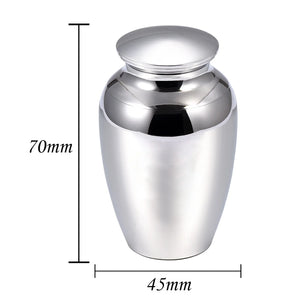 Striped cremation urn for human ashes pet ashes keepsake small stainless steel ashes holder funeral ashes memorial container